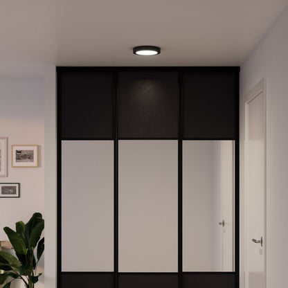 LED-Loftlampe Aius 1200 lm 4000 K 21 cm Sort