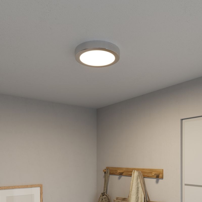 LED-loftlampe Aius 1200 lm 4000 K 21 cm Sølv