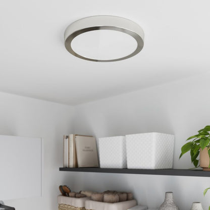 LED-loftlampe Aius 1800 lm 4000 K 30 cm Sølv