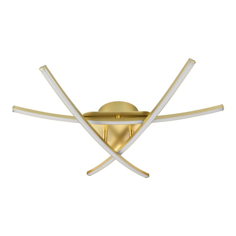 LED-Loftlampe Alani 570x500x95 mm Messing