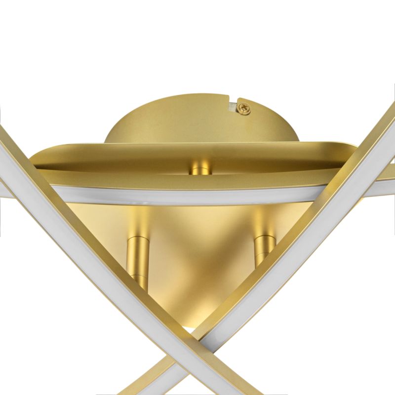 LED-loftlampe Alani 57x50 cm Messing