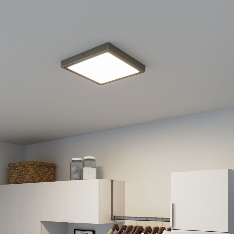 LED-loftlampe Hestia 1800 lm 4000 K 30 cm Sølv