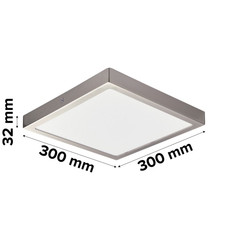 LED-loftlampe Hestia 1800 lm 4000 K 30 cm Sølv