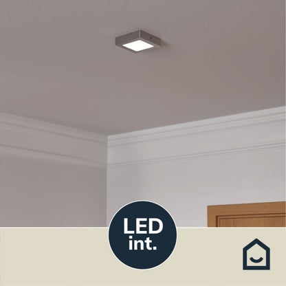 Loftslampe LED Hestia 600 lm 11 cm Krom