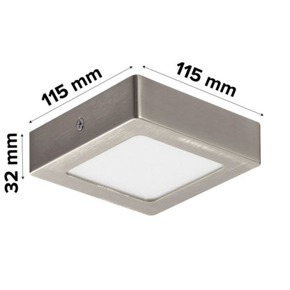 Loftslampe LED Hestia 600 lm 4000 K 11 cm Sølv