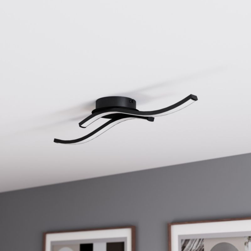 LED-loftlampe Muscovy 1350 lm 3000 K Sort