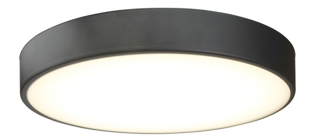 LED-plafond GoodHome Wapta 1200 lm IP44 mat-sort