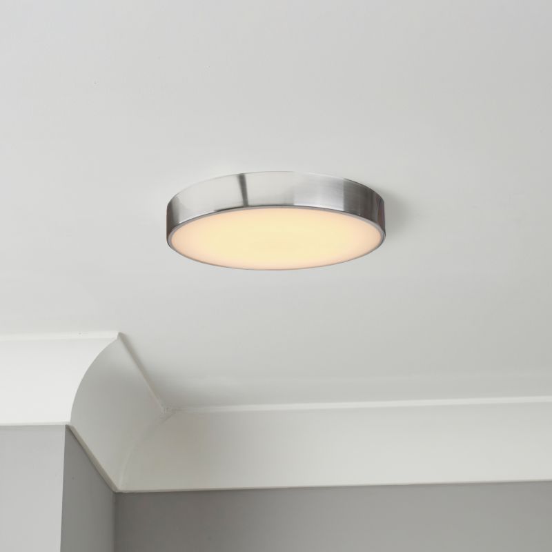 LED-plafond GoodHome Wapta 1200 lm IP44 sølv