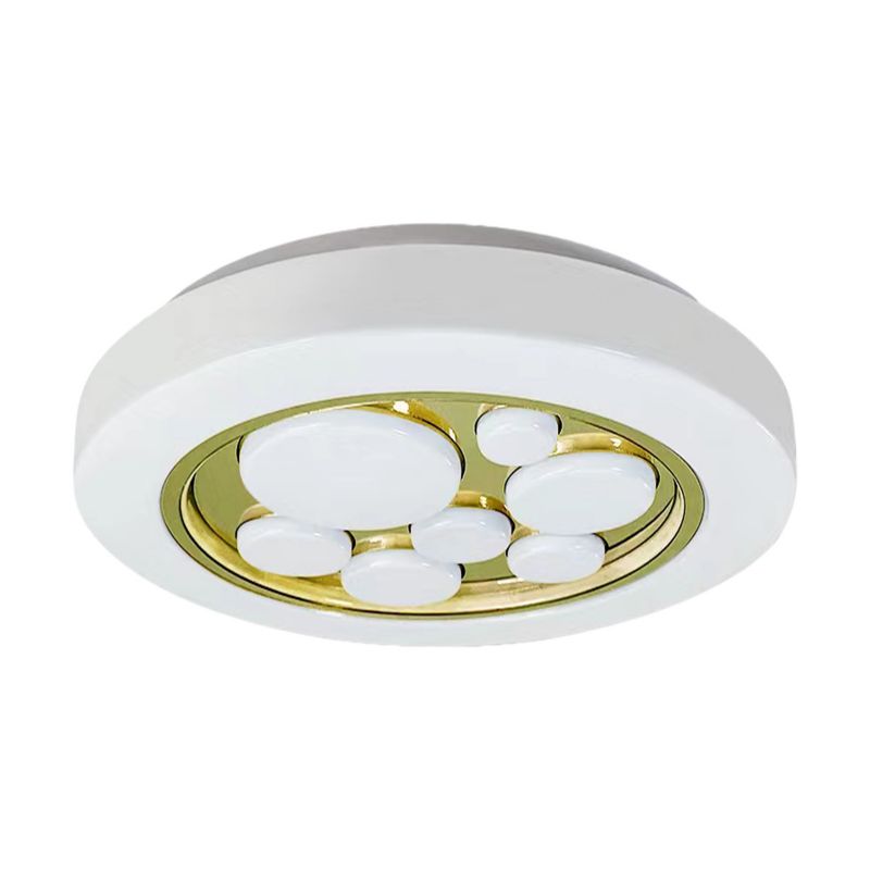 LED-plafond Milagro Bubbles 30 W i guld