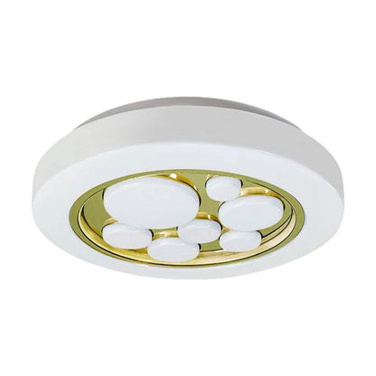 LED-plafond Milagro Bubbles 30 W i guld