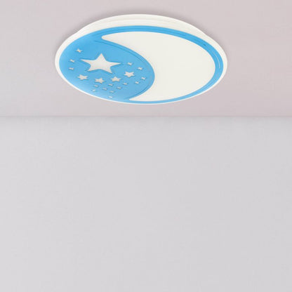 LED-plafond Milagro Note 45 W blå