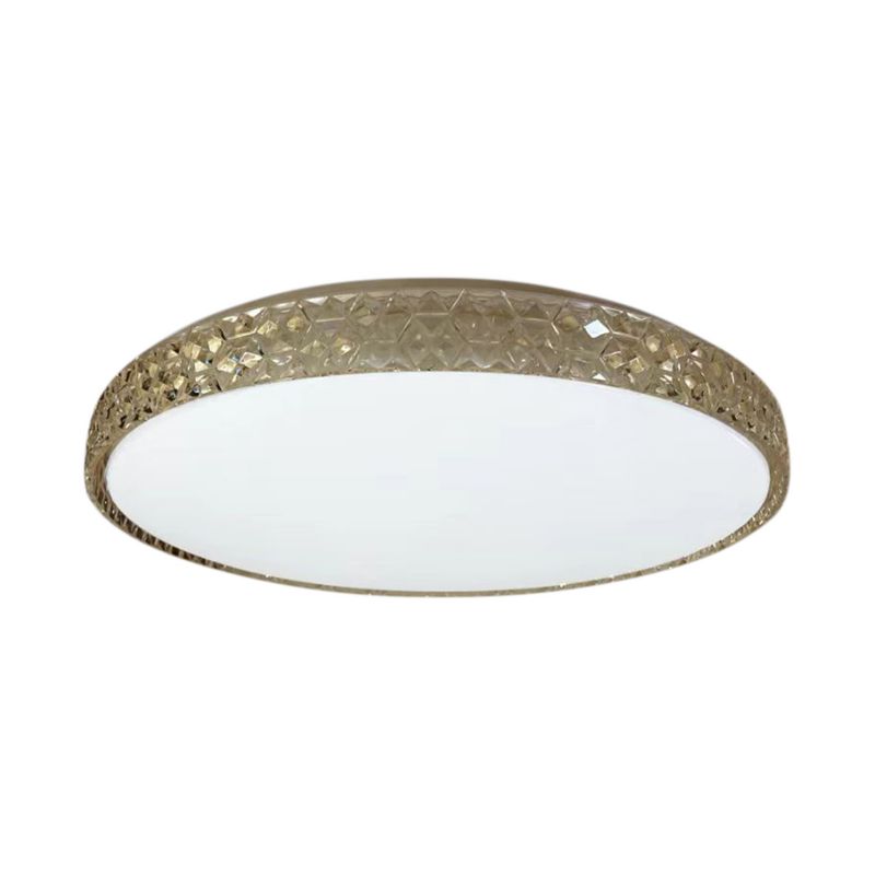 LED-plafond Milagro Shiny 34 W i guld
