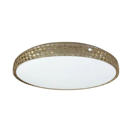 LED-plafond Milagro Shiny 34 W i guld