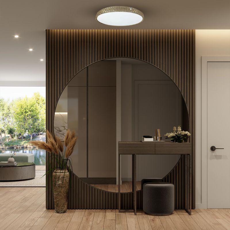 LED-plafond Milagro Shiny 34 W i guld