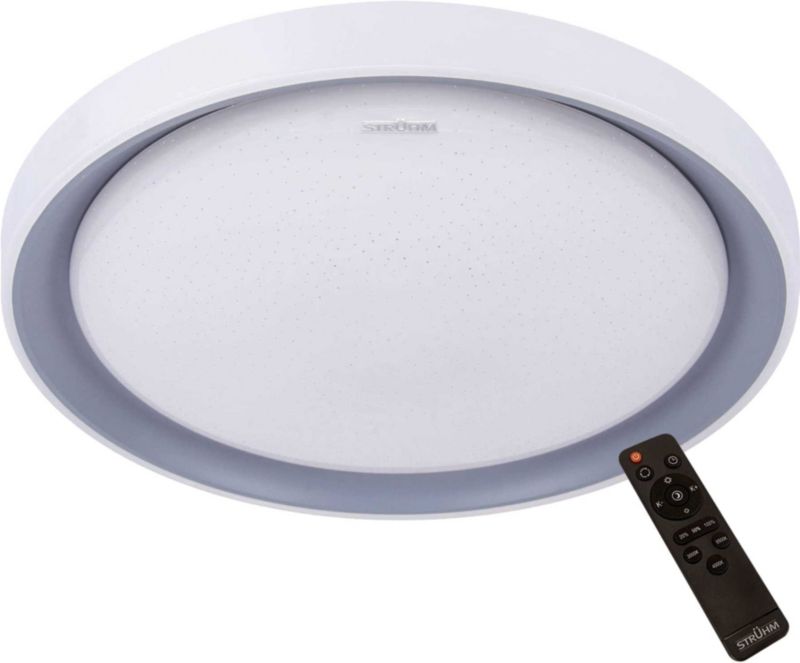 LED-plafond Struhm Ariel rund IP44 48 W hvid