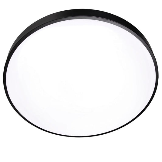 LED-plafond XUDO 3CCT 142W 78 cm med fjernbetjening og TUYA-app, sort, rund, 1 stk.