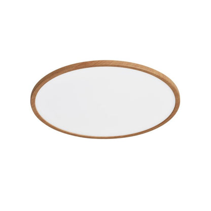 LED-plafond Yonnet 4000 K 43 cm 19W i trælook