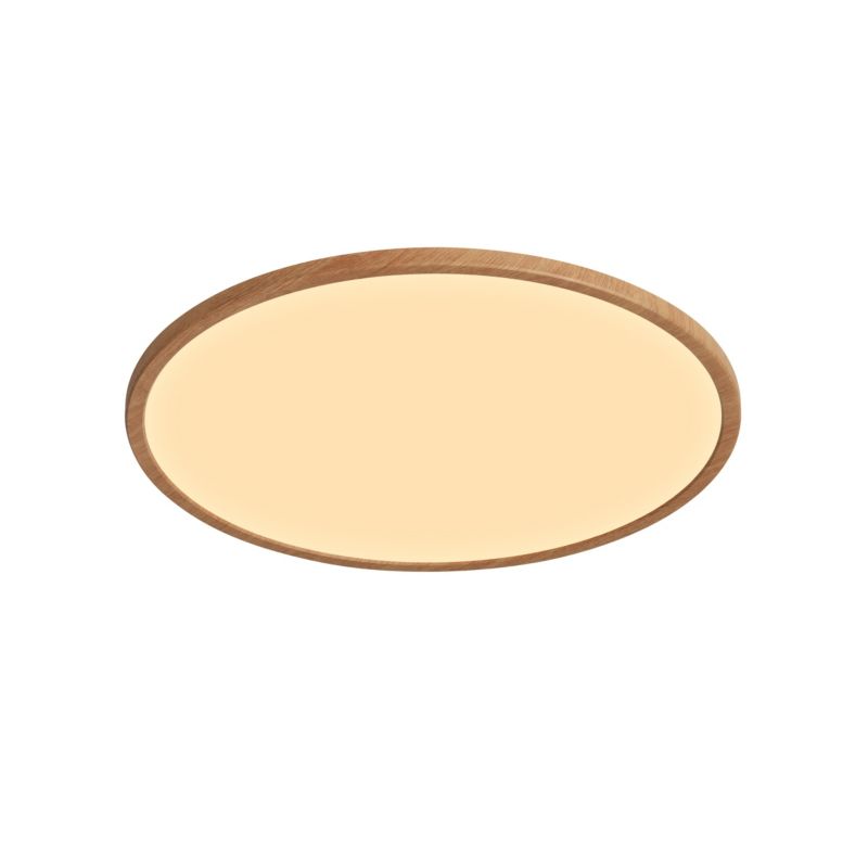 LED-plafond Yonnet 4000 K 43 cm 19W i trælook