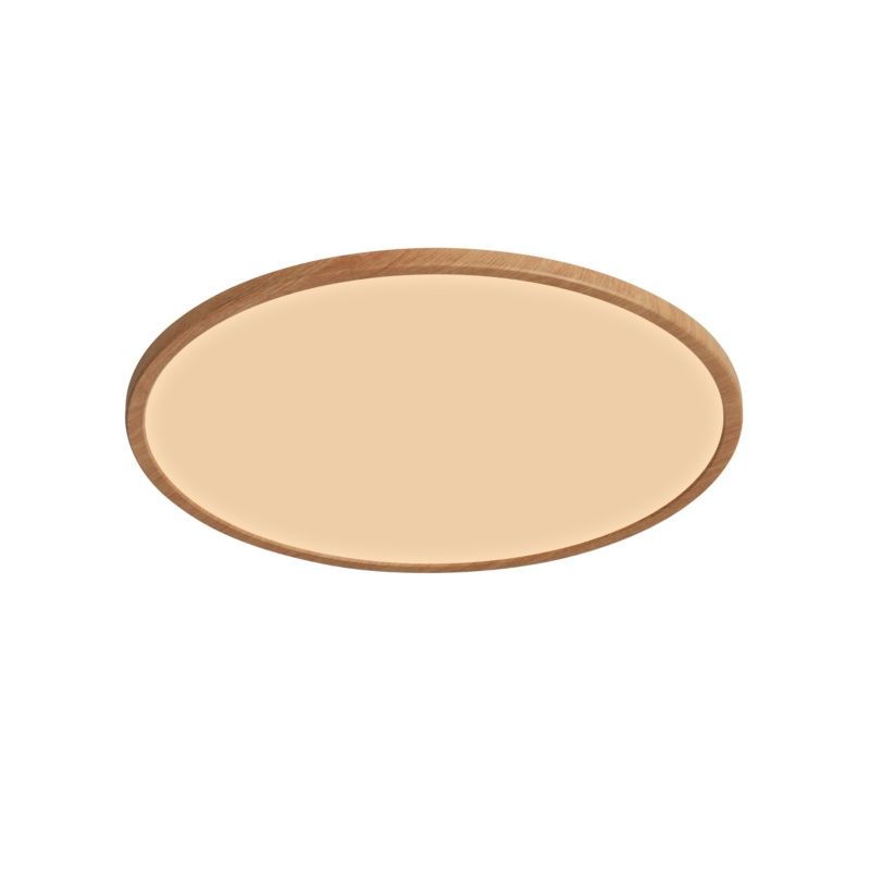 LED-plafond Yonnet 4000 K 43 cm 19W i trælook