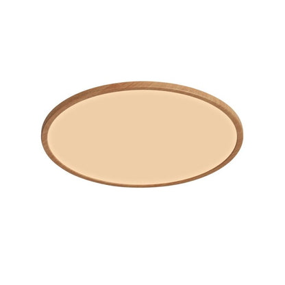 LED-plafond Yonnet 4000 K 43 cm 19W i trælook