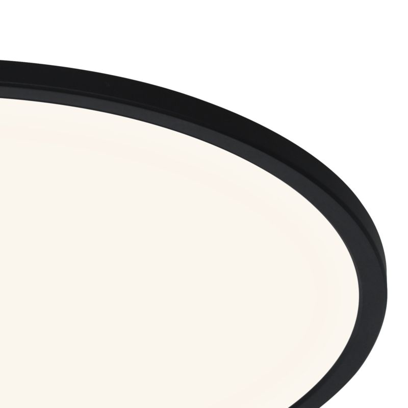 LED-plafond Yonnet 4000 K 60 cm 30W mat-sort