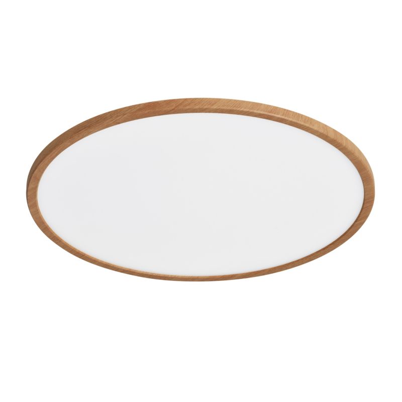 LED-plafond Yonnet 4000 K 60 cm 30W i træ