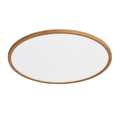 LED-plafond Yonnet 4000 K 60 cm 30W i træ
