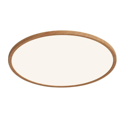 LED-plafond Yonnet 4000 K 60 cm 30W i træ