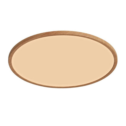 LED-plafond Yonnet 4000 K 60 cm 30W i træ