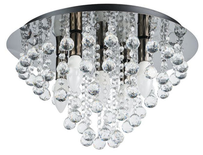 London Crystal loftlampe 5 x E14 i guld