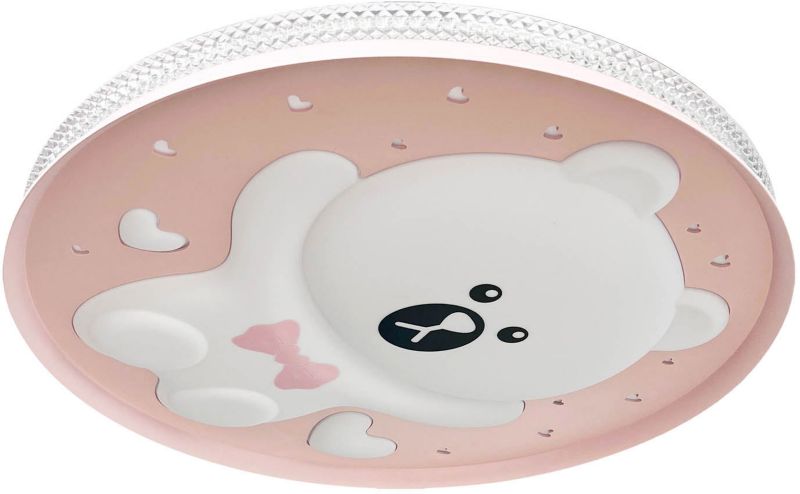 LED-loftlampe Milagro Bear 49 cm Pink 34 W