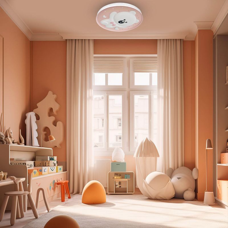 Plafond Milagro Bear pink LED loftlampe 34 W