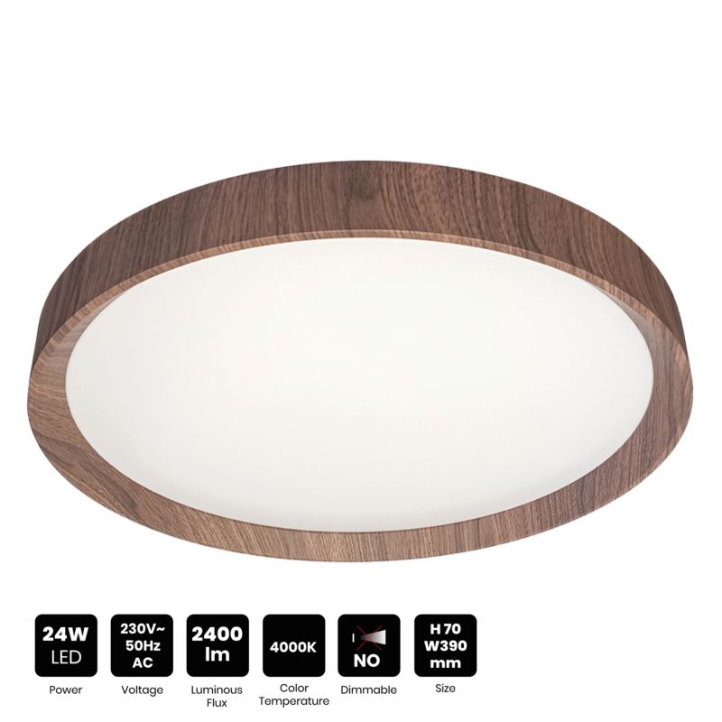 Loftlampe Milagro Forest 24 W LED 39 cm