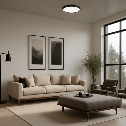 Loftslampe Milagro Slimi 36 W 4000 K Sort