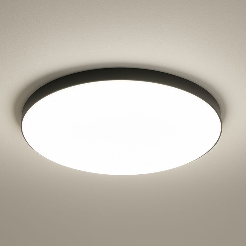Loftslampe Milagro Slimi 36 W 4000 K Sort