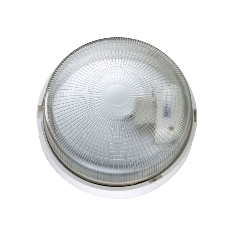 Rund plafondel Mahu E27 hvid