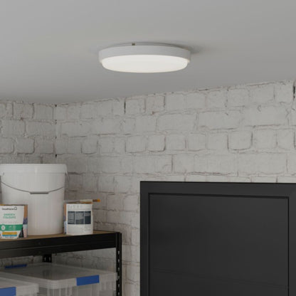 GoodHome Almagro kælderloftlampe 1000 lm IP44 med bevægelsessensor hvid