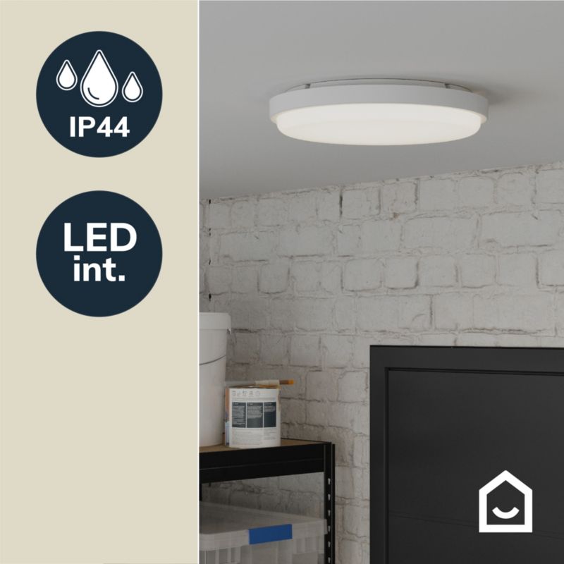 Loftlampe Almagro 1200 lm IP44 Hvid