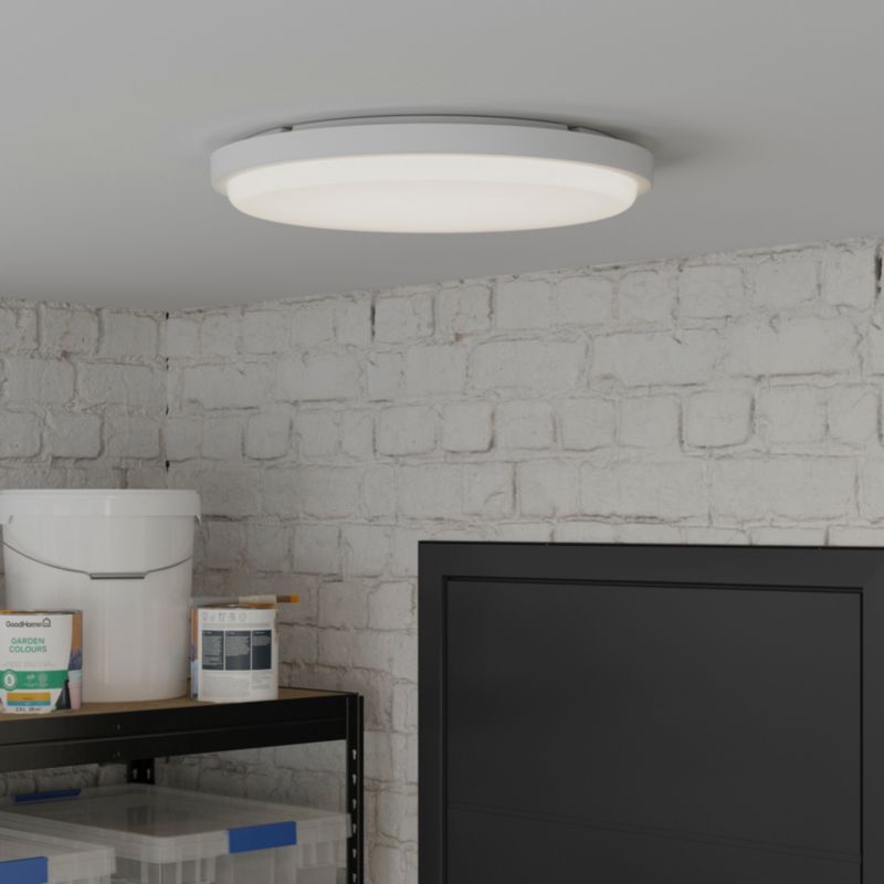 GoodHome Almagro kælderloftlampe 2400 lm IP44 hvid