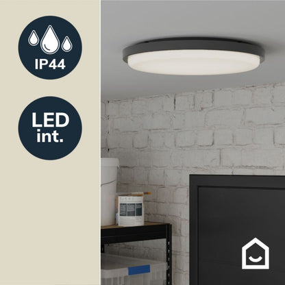 Loftlampe Almagro 2400 lm IP44 Sort