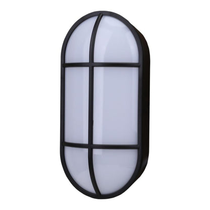 GoodHome Bellot oval kælderloftlampe 700 lm IP44 mat-sort