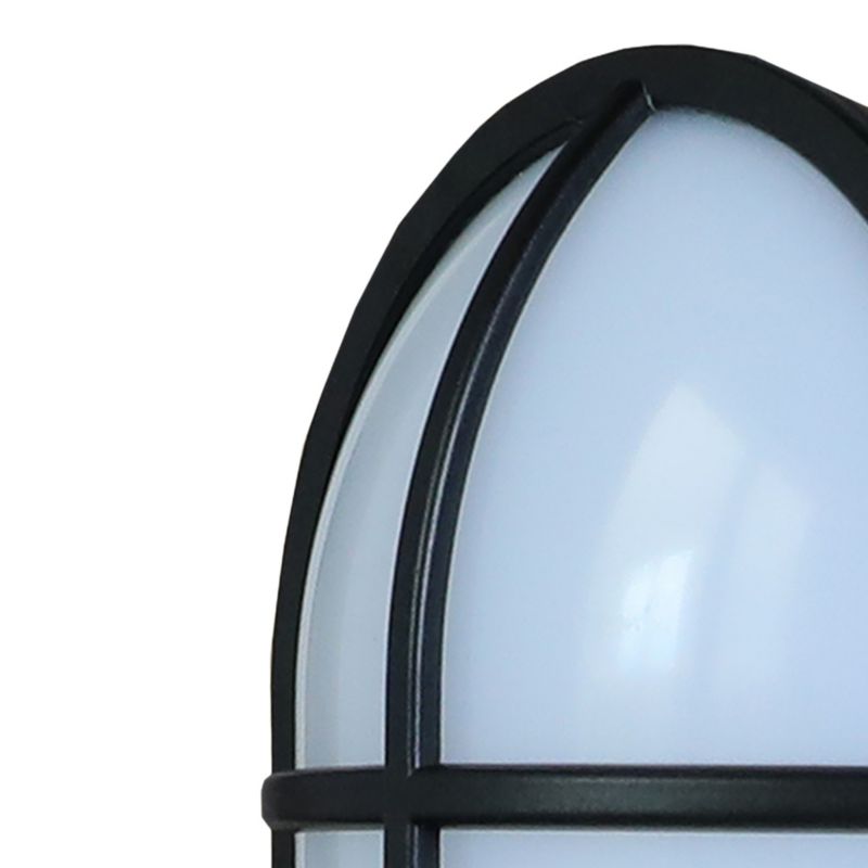 GoodHome Bellot oval kælderloftlampe 700 lm IP44 mat-sort