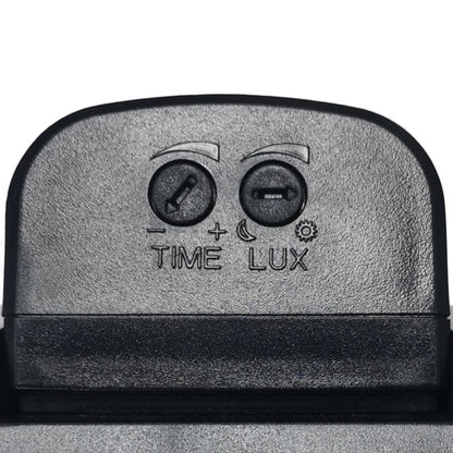 GoodHome Galeano rektangulært kælderloftlampe 800 lm IP44 med bevægelsessensor i mat‑sort