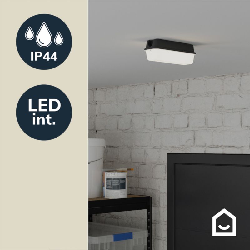 Loftlampe Ivens 850 lm Sort
