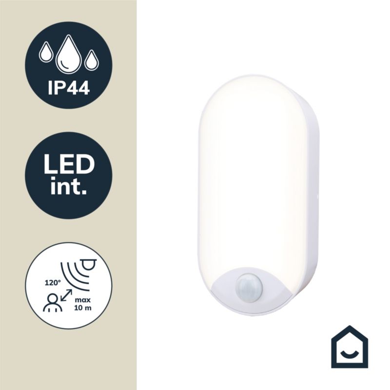 Plafon Kennan Oval 1000 lm IP44 Hvid