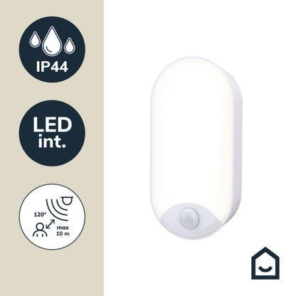 Plafon Kennan Oval 1000 lm IP44 Hvid