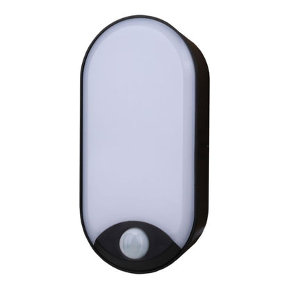 GoodHome Kennan oval lofts- og vægplafond 1000 lm IP44 mat‑sort