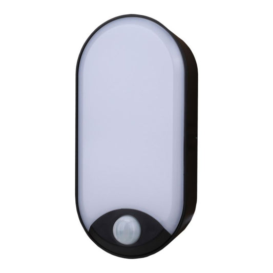 GoodHome Kennan oval lofts- og vægplafond 1000 lm IP44 mat‑sort