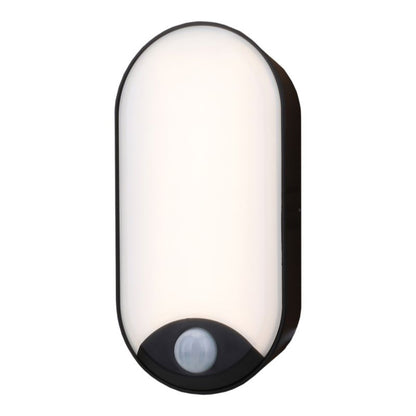 GoodHome Kennan oval lofts- og vægplafond 1000 lm IP44 mat‑sort