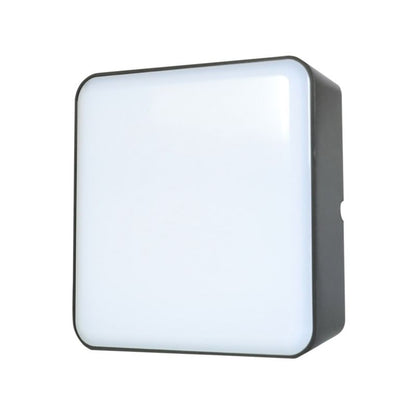 GoodHome Moresby kvadratisk kælderloftlampe 1000 lm IP44 mat‑sort